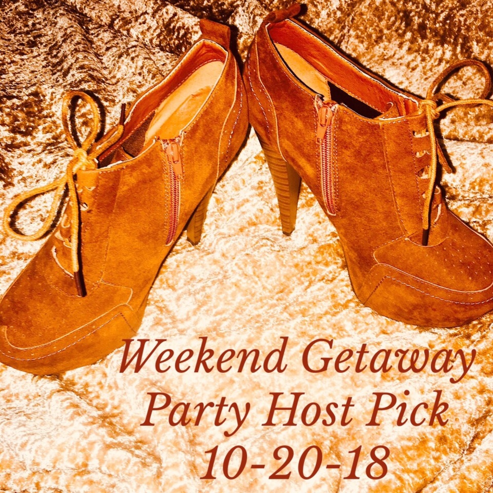 FINAL PRICE Herstyle Brown Suede Platform Booties